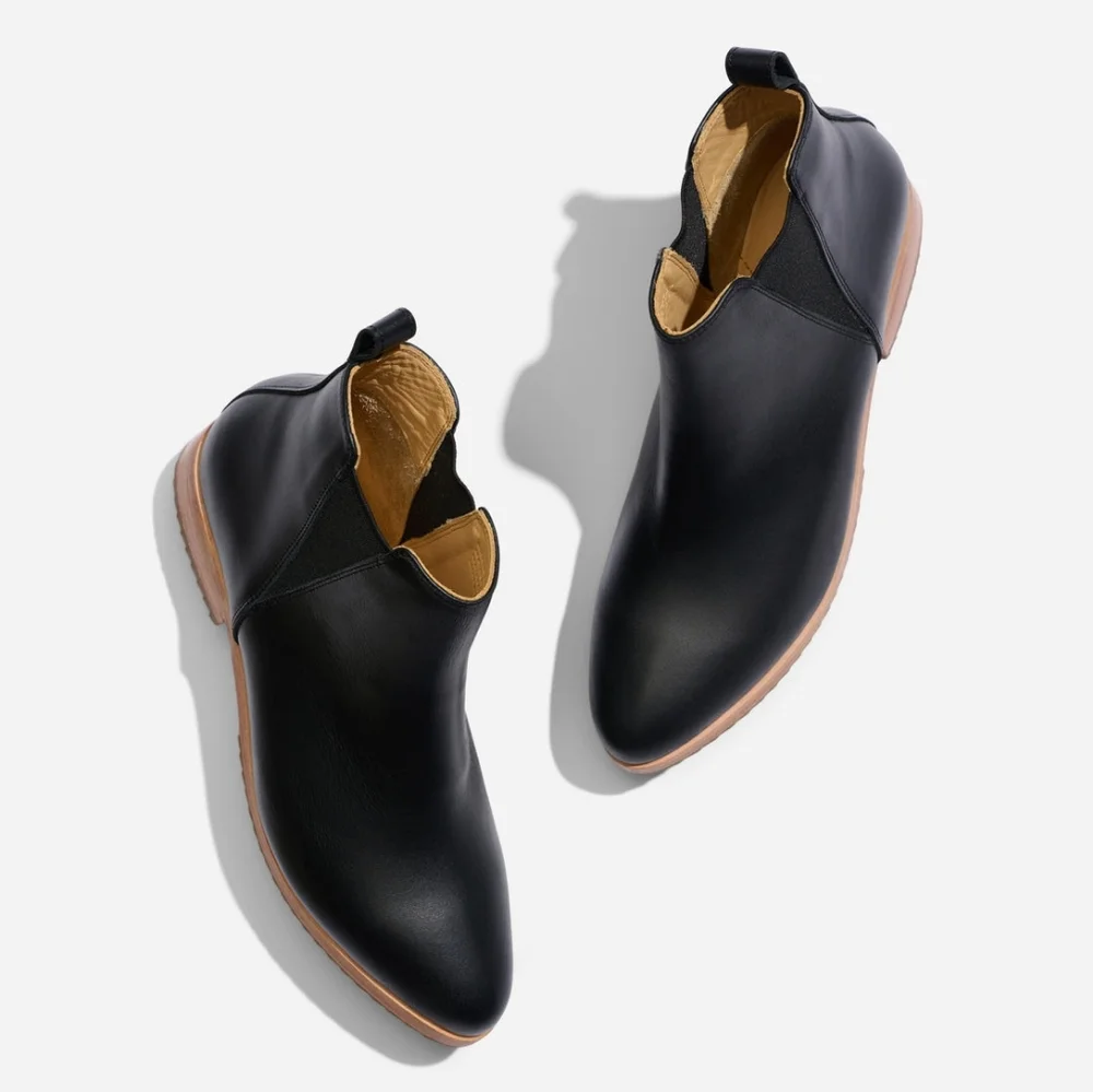 🎉 SALE 🎉 NIB Nisolo Classic Chelsea Black Leather Ankle Boots